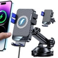 thumbnail image 1 of Cargador de coche inalámbrico MOKPR de carga rápida de 15 W para iPhone/Samsung, 1 of 7