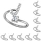 thumbnail image 2 of Guardurnaity Anillo abierto con letras mayúsculas, anillos de compromiso ajustables para interiores y exteriores, fiesta en casa, compras, joyería, regalos j 10piezas Guardurnaity CBP132329, 2 of 4