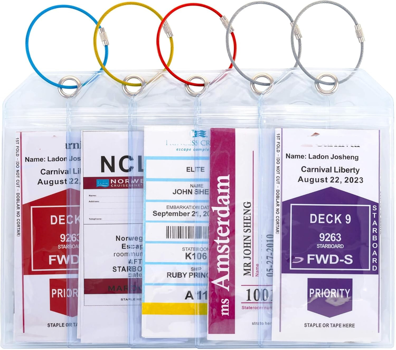 WHOLESALE!* 120X! REUSABLE Cruise Luggage Tag/eTag