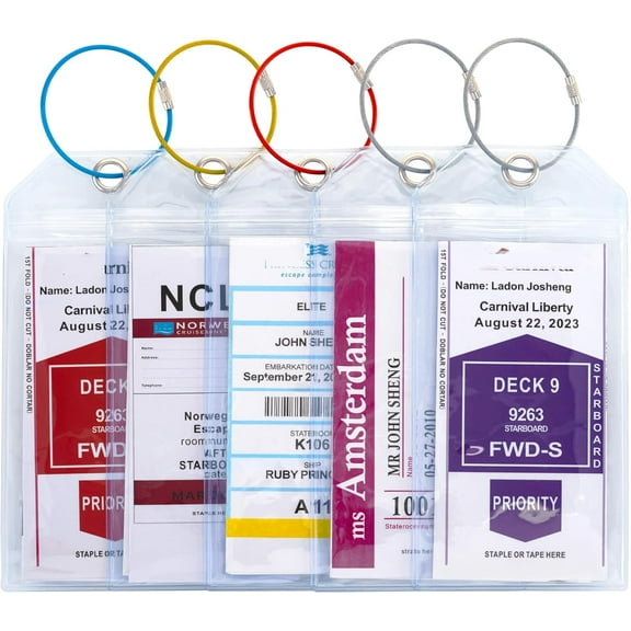 Cruise Ship Essentials for Royal Caribbean & Celebrity Cruise Luggage Tag Holder 2024 Gifts for Cruise Lovers Cruise Accessories