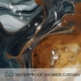 thumbnail image 3 of Marble Waterproof Shower Curtain Set with Hooks, Printed Bathroom Decoration - Curtain Sets for Bathroom Curtains, 3 of 6