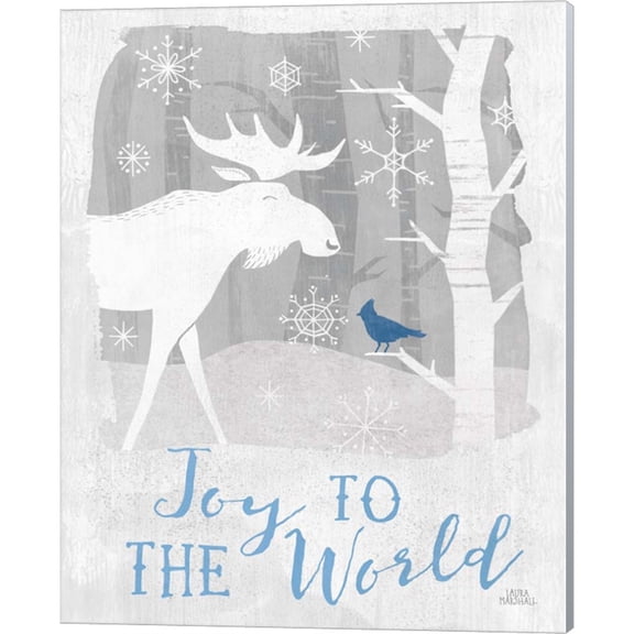 Great Art Now Woodland Wishes III Blue by Laura Marshall, Canvas Wall Art, 16W x 20H