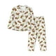thumbnail image 1 of Balery Cute Sloth Conjunto de Pijama con Estampado para Mujer, Conjunto de Dos Piezas con Manga Larga, Ropa de Dormir Suave con Bolsillos, Pijamas Cómodos-Large, 1 of 7