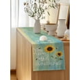 thumbnail image 5 of Table Runner 36 Inches Long for Kitchen Dining, Sunflowers Dresser Scarf Farmhouse, Dining Table Decorations for Wedding/Parties, Modern Bee You Are My Sunshine Green 13 x 36 In, 5 of 8