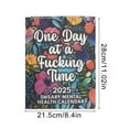 2025 Mental Health Calendar for Tired Women Flower Calendar Memo