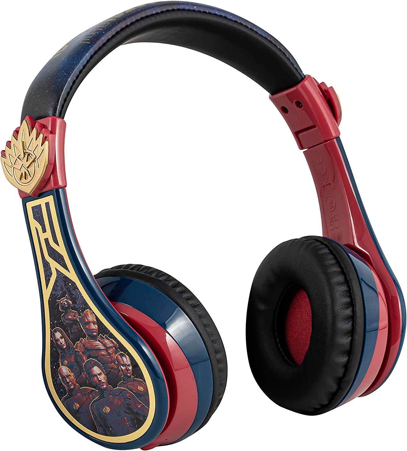 eKids Guardians of The Galaxy Kids Bluetooth Headphones, Wireless Headphones with Microphone Includes Aux Cord