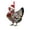 A, variant on Daveitl 2D Festive Chicken Acrylic Hanging Ornament, 3.2 X 3.2 In Christmas Tree Wreath Mantel Window Home Party Holiday Decoration Gift