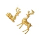 thumbnail image 2 of Inteprter 2x estatuillas de ciervos de lujo con detalles en el hogar elegantes para materiales de estilo único estatuillas de renos Decoración del hogar oro METRO, 2 of 6