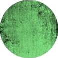 thumbnail image 1 of Ahgly Company Indoor Round Oriental Emerald Green Industrial Area Rugs, 5' Round, 1 of 4