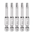 thumbnail image 1 of Unique Bargains S2 Magnetic Square Screwdriver Bit 1/4' Hex Shank 2' Length Screw Driver, 5 Pack, 1 of 5