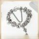thumbnail image 2 of Pulsera de mujer con dije de llave de cuentas con corona europea LOVE Pulsera de cuentas Noble LOVE Joyería para el día de San Valentín, 2 of 6