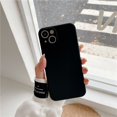 thumbnail image 1 of Funda cuadrada de silicona líquida para teléfono móvil, carcasa trasera de protección suave para iPhone 14, 11, 13, 12 Pro Max, 13 Mini, X, XR, XS, 7, 8 Plus, SE 2020 Fivean unisex, 1 of 2