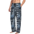 thumbnail image 6 of Disketp Snowflake Vintage Pattern Men's Pajama Pants - Ultra Soft Fleece Sleep and Lounge Pants (Size: S-XXL)-X-Large, 6 of 6