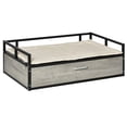 thumbnail image 2 of Elevated Dog Bed Medium-size Pet Sofa Furniture w/ Drawer Cushion, 2 of 9