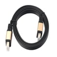 thumbnail image 2 of Cable Negro Negro Chapado en Oro para / / / Hugo Cable de alta velocidad, 2 of 10