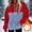 #0015-Blue, variant on Uootdi Color Block Flannel Sweatshirt for Women Fuzzy Fleece Drawstring Long Sleeve Hoodies Casual Warm Fall Winter Comfy Top with Pocket Gift