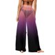 thumbnail image 5 of Pantalones de playa de gasa ligeros para mujer con protección solar, pantalones anchos de estilo bohemio estampados, blusa para mujer, 5 of 7
