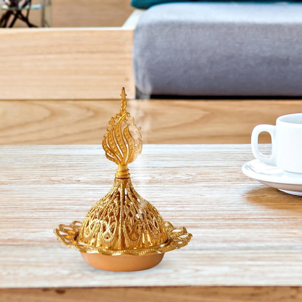 Quemador de incienso de Metal, decoración para el hogar, horno de , , soporte para para oficina, casa de té, estudio , 7cmx9cm BLESIY Soporte para quemador de incienso