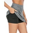 thumbnail image 5 of SHCKE Womens Tennis Skirts Pleated Athletic Running Travel Swim Golf Skorts with Bulit-in Shorts with Inner Pockets, 5 of 6