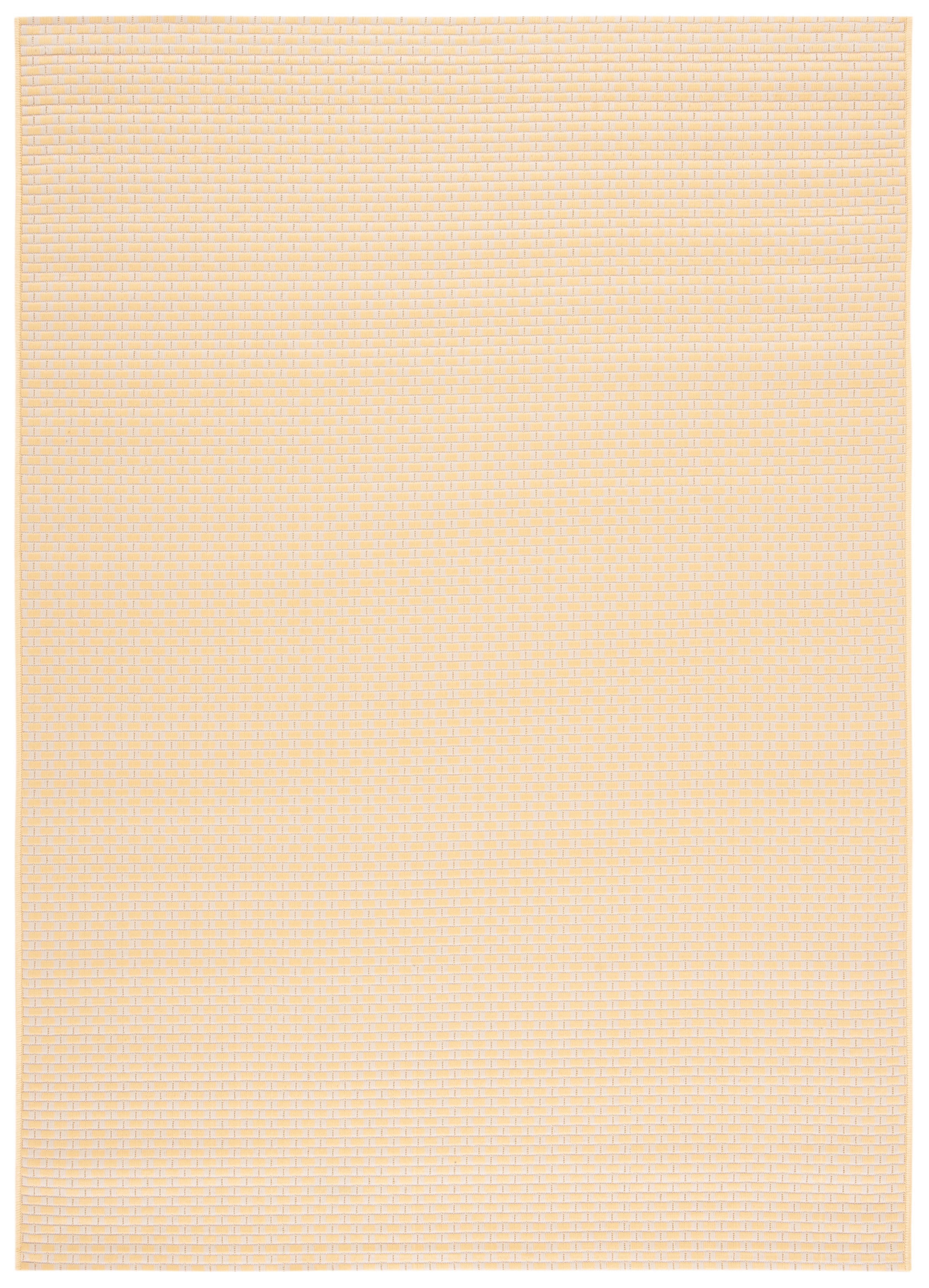 Safavieh Courtyard Flint Checkered Indoor/Outdoor Area Rug, Gold/Beige, 6'7" x 9'6"