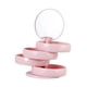 thumbnail image 2 of Organizador de joyas jinwen Joyero Accesorios de viaje 4 capas Rosa, 2 of 8