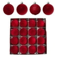 thumbnail image 7 of InsCrazy 16PC Velvet Christmas Balls 2.36inch/60mm Shatterproof Flocked Holiday Decor Balls Hanging Ornaments for Holiday Wedding Party Home Decor, 7 of 7