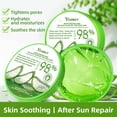 thumbnail image 1 of Gel calmante de aloe vera para después del sol, para aliviar las quemaduras solares, protección para todo tipo de pieles después del sol, envasado dentro de las 12 horas posteriores a la cosecha (300, 1 of 9