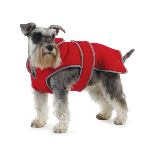 Ancol - Abrigo Reflectante para tormentas de perro (Rojo)