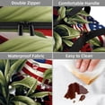 thumbnail image 4 of American Flag Double Layered Insulated Lunch Bag with Two Compartments for Hand Carrying - Large Capacity Refrigerated Meal Bag, 4 of 6
