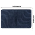 thumbnail image 6 of Unique Bargains Non Slip Bath Mat Geometry Bathroom Rug Absorbent Mat Microfiber Bath Rugs Dark Blue 16" x 24", 6 of 6