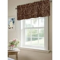 thumbnail image 6 of Valances for Windows Coffee Beans Rod Pocket Cafe Window Treatments Valance Curtains for Kitchen Bathroom Laundry Basement Windows 42"x18", 6 of 9