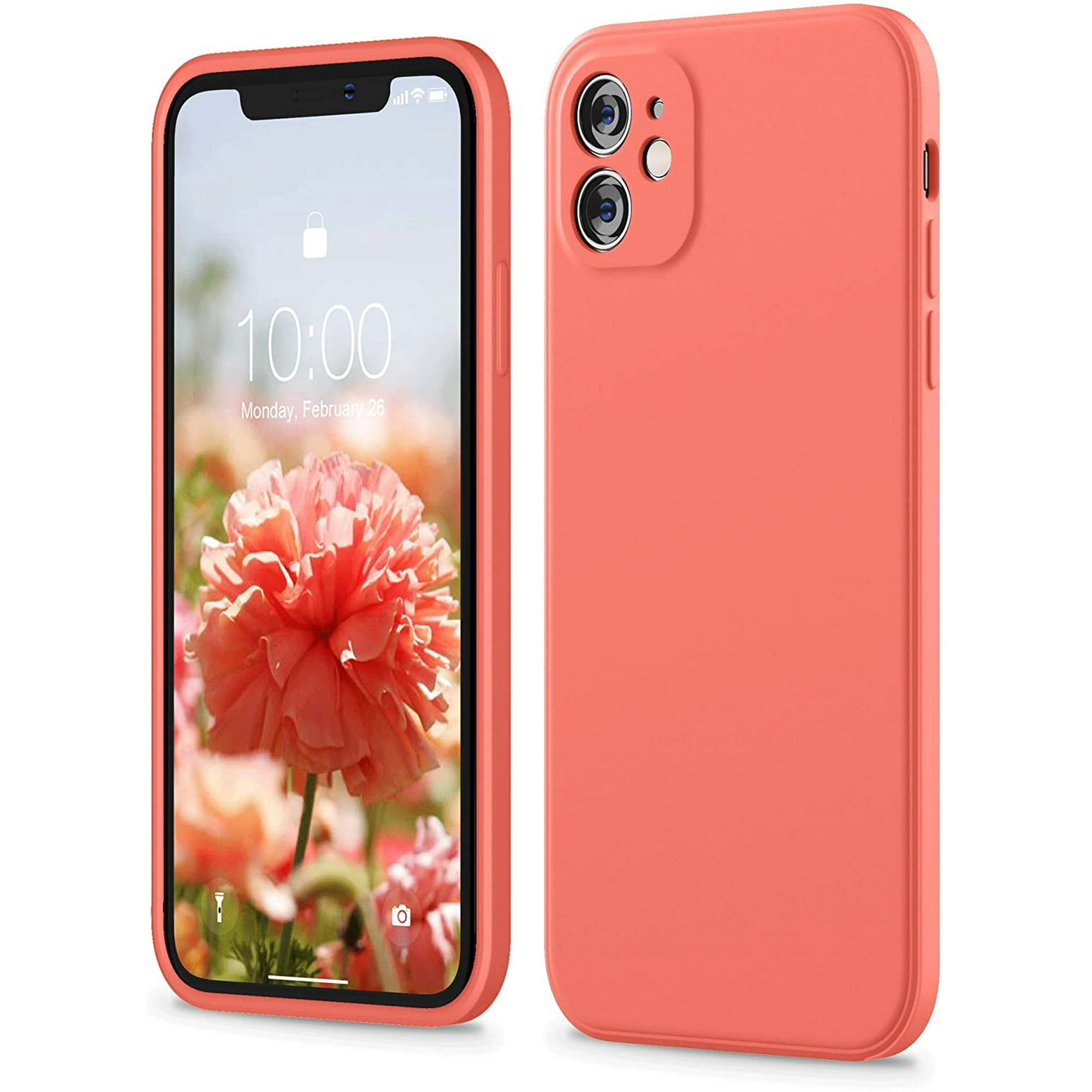 Ibaolea Square Silicone Case Compatible With Iphone 11 Case 6 1 Inches Square Edges Liquid Silicone Phone Case Individual Protection For Each Lens For Iphone 11 Lilac Purple Pink Citrus Walmart Canada