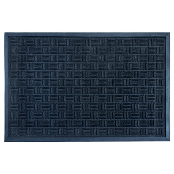 RugSmith Moulded Rubber Patterned Outdoor Doormat, 24" x 36"