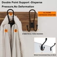 Rustic Garment Rack Coat Rack Wall Mount, Solid Wood Wall Mounted Coat Rack with Hooks ...