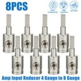 thumbnail image 2 of 8PCS Car Audio Amp Input Reducer 4 Gauge to 8 Gauge Wire Reducer Power and Ground, 2 of 11