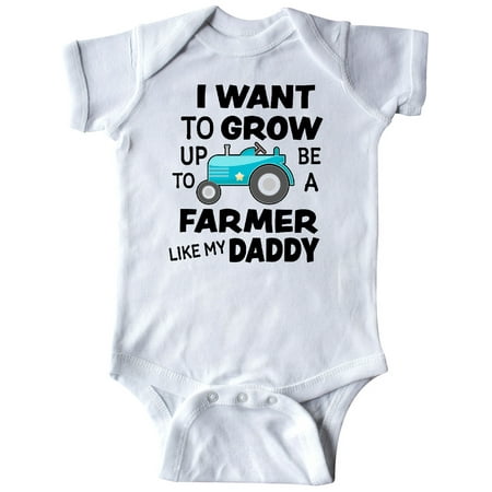

Inktastic I Want To Grow up To Be a Farmer Like My Daddy Gift Baby Boy or Baby Girl Bodysuit