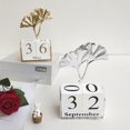 thumbnail image 2 of 1 Set Perpetual Calendar Fashion Practical Wood Wide Usage Daily Calendar for Living Room, 2 of 7