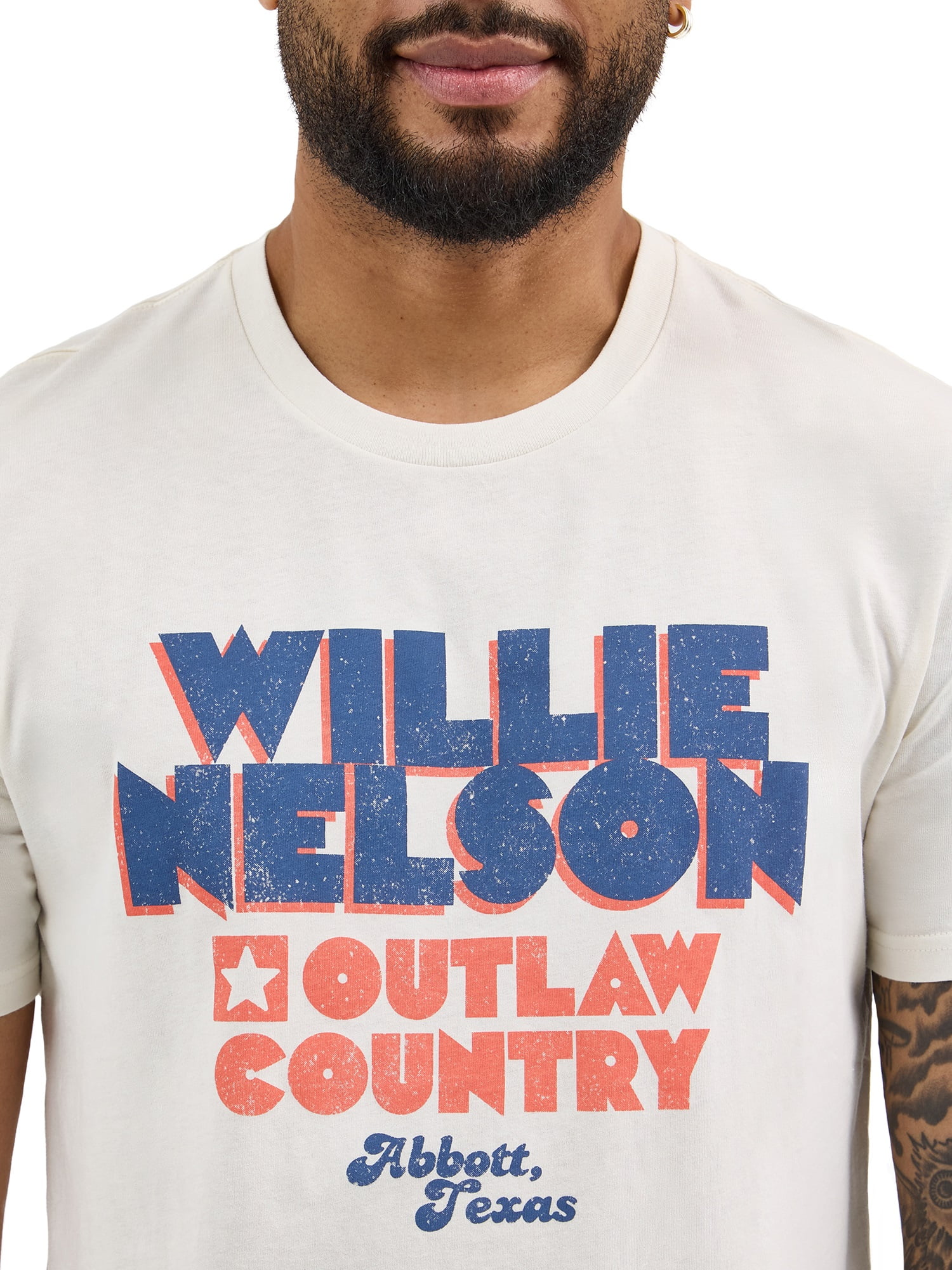 Wrangler® Men's Short Sleeve Willie Nelson Graphic Tee, S-3XL