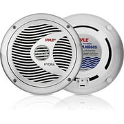 Pyle 6.5” Dual Marine Speaker 2Way Waterproof & Weather Resistant Outdoor Audio Stereo Sound System