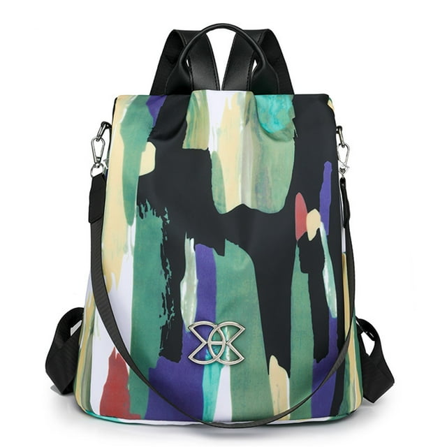 Chmadoxn Large Capacity Backpack For Women Stylish Secure Fabric Shoulder Bag Versatile Lightweight A chopper