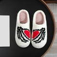thumbnail image 2 of Gaexia Women's Halloween Themed Cozy Slippers Unisex Comfortable Indoor Outdoor Casual Flat Slides For Couples And Family, 2 of 7