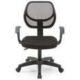 thumbnail image 3 of Hodedah Mesh Mid-Back Adjustable Height Task Chair in Black Fabric, 3 of 5