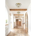 thumbnail image 2 of Cora 10 inch flush mount in brass, 2 of 7