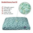 thumbnail image 2 of Majestic Pet | Charlie Shredded Memory Foam Rectangle Pet Bed For Dogs, Removable Cover, Emerald, Large, 2 of 5