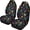 Colorful Mushroom Pattern Design, variant on XYZCANDO 2 Piece Car Seats Protector for car Front Seats Car Seat Covers Washable Easy to Install, Sedan Van SUV Automotive Accessories, Red Spider Web Design