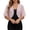 Pink, variant on HCYSFG Womens Chiffon Shrug Open Front Short Sleeve Sheer Cropped Lightweight Bolero Formal Wedding Evening Party Layering Cardigan
