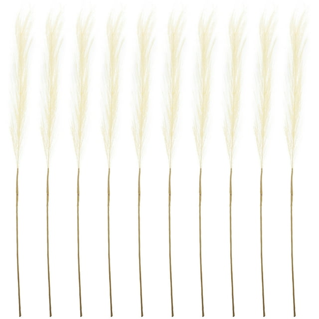 10 piezas de hierba de pampa artificial, ramas de pampa falsas, arreglo floral