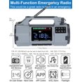 thumbnail image 2 of Radio de emergencia ZHIWHIS ZWS-908 con Bluetooth 5000 mAh, color gris, 2 of 9