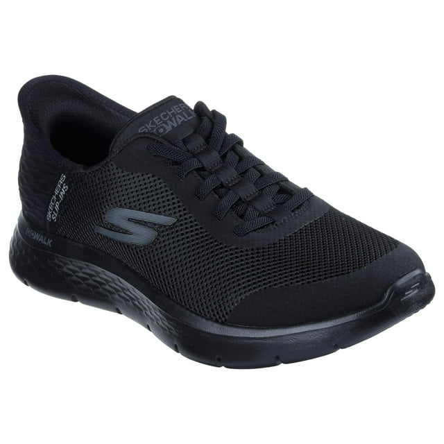 Zapatos Skechers Go Walk Flex sin cordones para hombre, manos libres, color negro 10.5