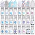 thumbnail image 1 of Para Decoración De Uñas, Copos De Nieve Holográficos De Navidad, Lentejuelas Brillantes De Colores, Confeti Brillante Para Maquillaje Facial Y Corporal Diy Yuarrent HA046062-03, 1 of 6